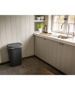 Curver Mistral Flat Afvalbak 50L Antraciet - Afbeelding 2