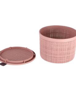 Curver Opbergmand Jute-Look Rond 2L Roze - Afbeelding 2