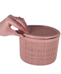 Curver Opbergmand Jute-Look Rond 2L Roze - Afbeelding 3
