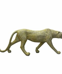 Decoratieve figuren DKD Home Decor Gouden Luipaard 120 x 23 x 44 cm