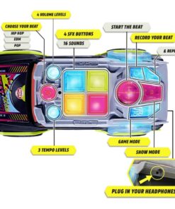 Dickie Toys Beat Hero DJ Auto + Licht en Geluid - Afbeelding 3