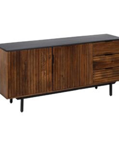 Dientafel ABNER Bruin Zwart 160 x 40 x 75 cm