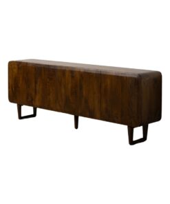 Dientafel Bruin Zwart Mangohout 234 x 44 x 86 cm