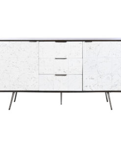 Dientafel DKD Home Decor 150 x 43 x 80 cm Wit Donkerbruin Mangohout