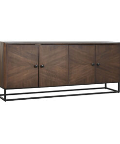 Dientafel DKD Home Decor 177 x 38 x 75 cm Donkerbruin Hout