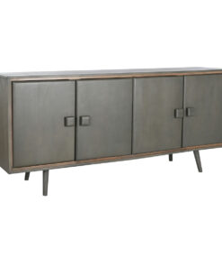 Dientafel DKD Home Decor 177 x 38 x 75 cm Hout Donker grijs