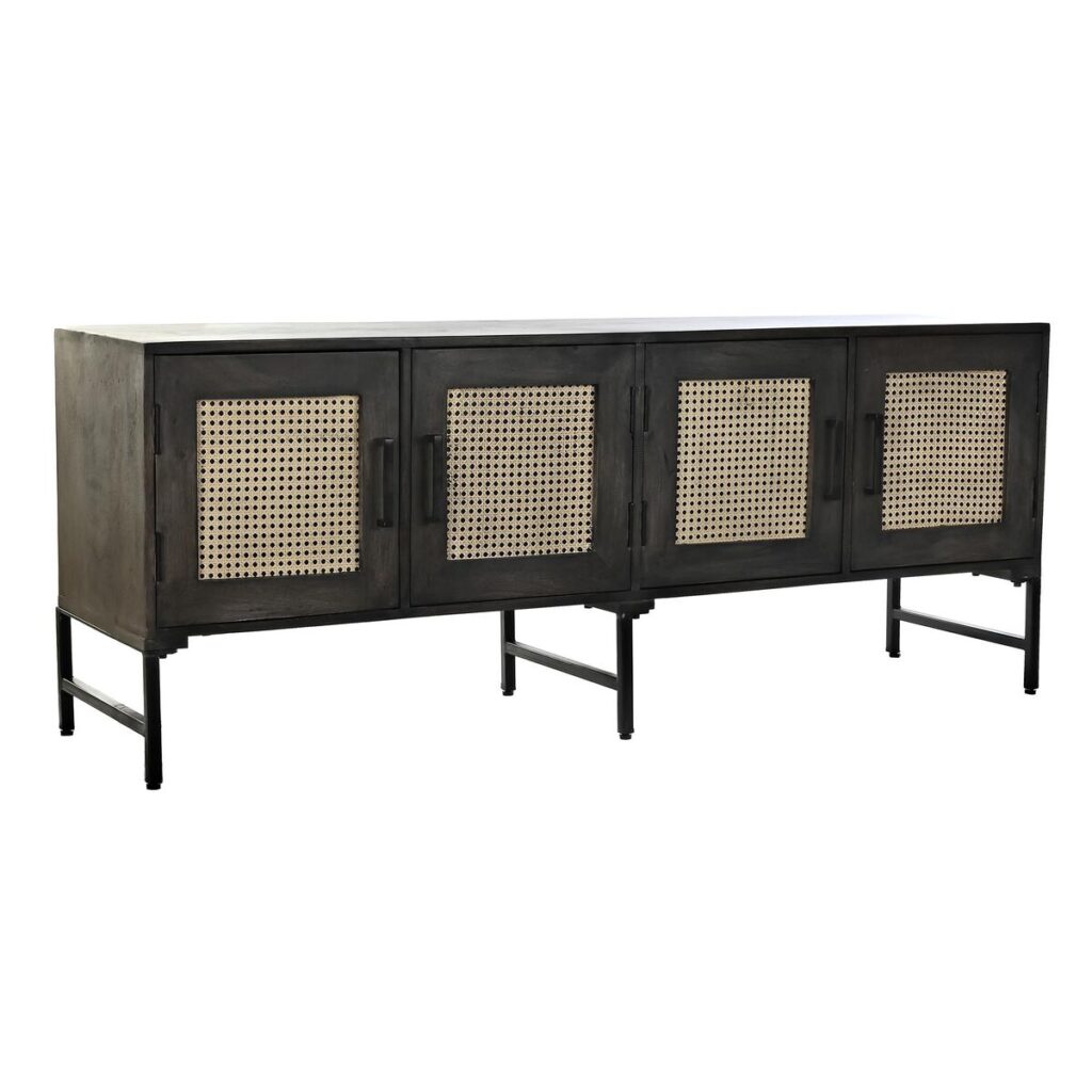 Dientafel DKD Home Decor Bruin Rotan Mangohout (155 x 40 x 61,5 cm)