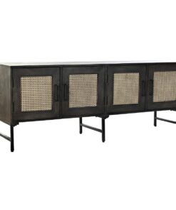 Dientafel DKD Home Decor Bruin Rotan Mangohout (155 x 40 x 61,5 cm)