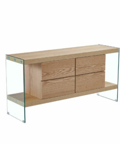 Dientafel DKD Home Decor Kristal Hout MDF (160 x 45 x 80 cm)