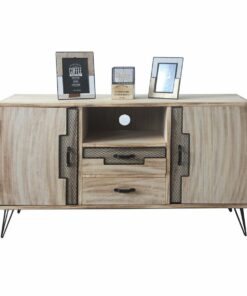 Dientafel DKD Home Decor Metaal Paulownia hout (120 x 41 x 65 cm)