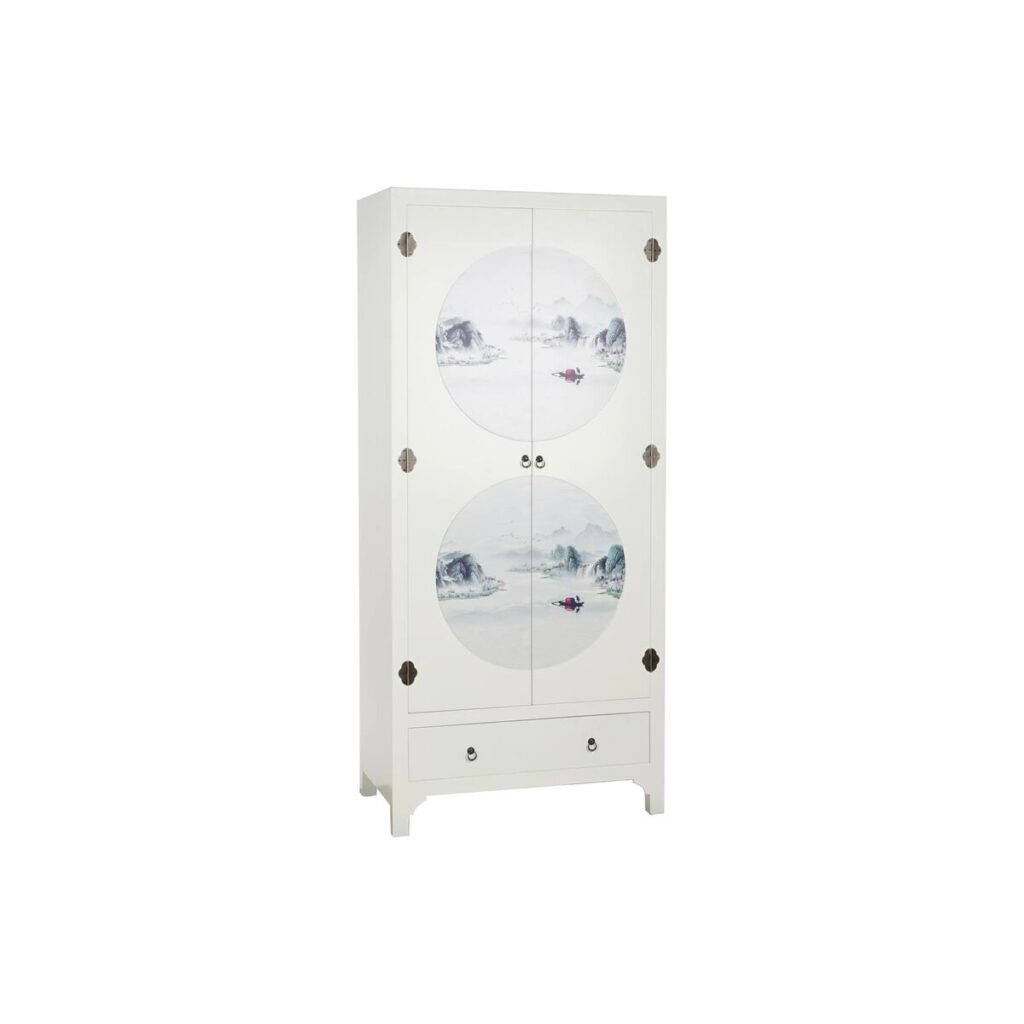 Dientafel DKD Home Decor Wit 85,5 x 50,5 x 186,2 cm