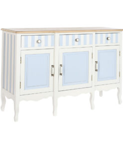 Dientafel DKD Home Decor Wit Hemelsblauw (140 x 45 x 90 cm)