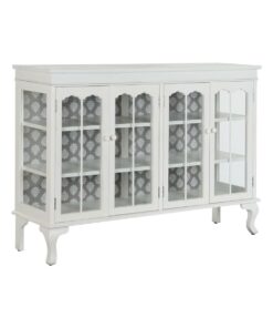 Dientafel DKD Home Decor Wit Kristal Spar 142,5 x 40,5 x 101,5 cm
