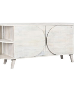 Dientafel DKD Home Decor Wit Mangohout (150 x 40 x 65 cm)