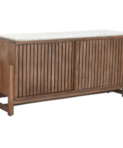 Dientafel Home ESPRIT Acacia Terrazzo 146 x 46 x 82 cm