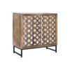Dientafel Home ESPRIT Bruin Zwart Zilverkleurig 80 x 38 x 80 cm