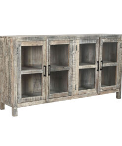 Dientafel Home ESPRIT Wit Bruin Gerecycleerd Hout 170 x 40 x 90 cm