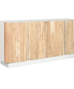 Dientafel Home ESPRIT Wit Natuurlijk Acacia Mangohout 170 x 40 x 80 cm