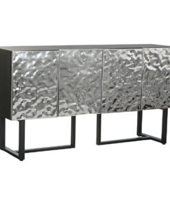 Dientafel Home ESPRIT Zilverkleurig Metaal Staal 151 x 41 x 80 cm
