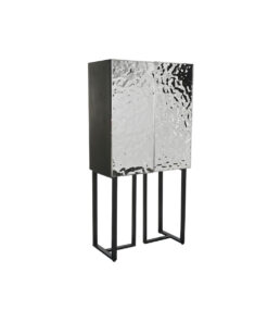 Dientafel Home ESPRIT Zilverkleurig Metaal Staal 80 x 41 x 160 cm