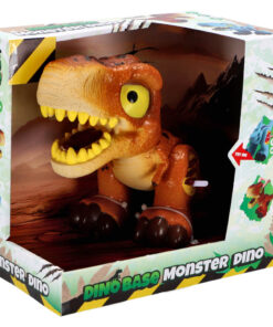 Dinobase Dino + Licht en Geluid Bruin