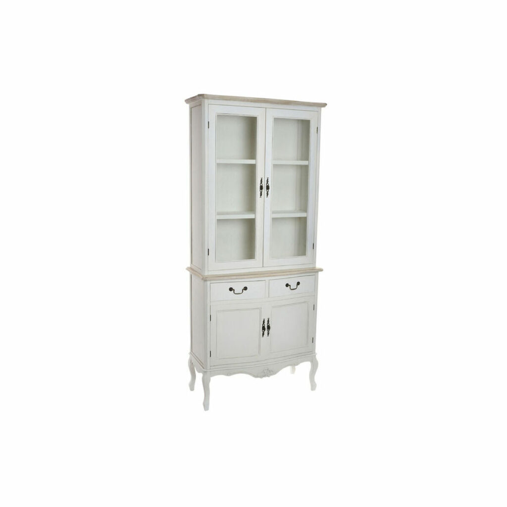 Display Standaard DKD Home Decor Kristal Hout Wit (88 x 40 x 200 cm)