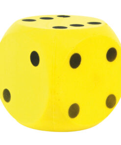 Dobbelsteen Soft Geel 16 cm