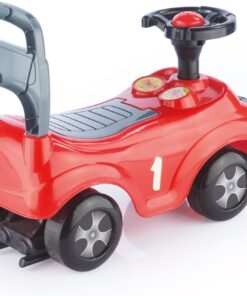 Dolu Sit & Ride Rood/Zwart Loopauto - Afbeelding 2