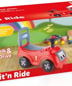 Dolu Sit & Ride Rood/Zwart Loopauto - Afbeelding 3