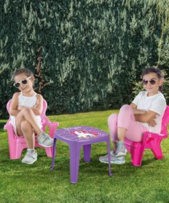 Dolu Unicorn Roze Tafel met Stoeltjes - Afbeelding 3