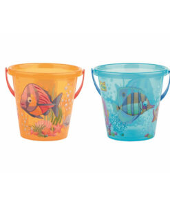 Doorzichtig Emmertje met Vissenprint 17 cm/3,4L