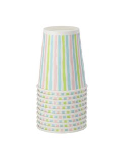 Alternative view of Duni Papieren Bekers Stripes 24 cl 10 Stuks
