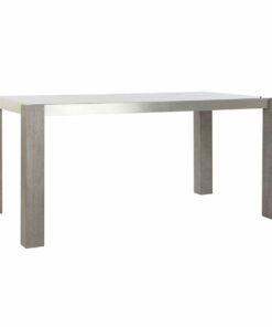 Eettafel DKD Home Decor Kristal Grijs Aluminium Ek Gehard glas (162 x 92 x 74 cm)