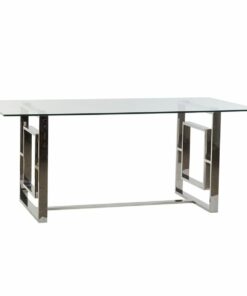 Eettafel DKD Home Decor Kristal Staal (180 x 90 x 75 cm)