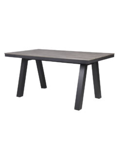 Eettafel Home ESPRIT Grijs Aluminium polyestyreen 160 x 90 x 77 cm