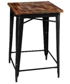 Eettafel Home ESPRIT Hout Metaal 66 x 66 x 106 cm 66 x 66 x 102 cm