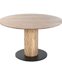 Eettafel Home ESPRIT Metaal Acacia 130 x 130 x 76 cm
