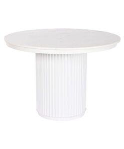 Eettafel Home ESPRIT Wit Metaal Marmer 110 x 110 x 76 cm