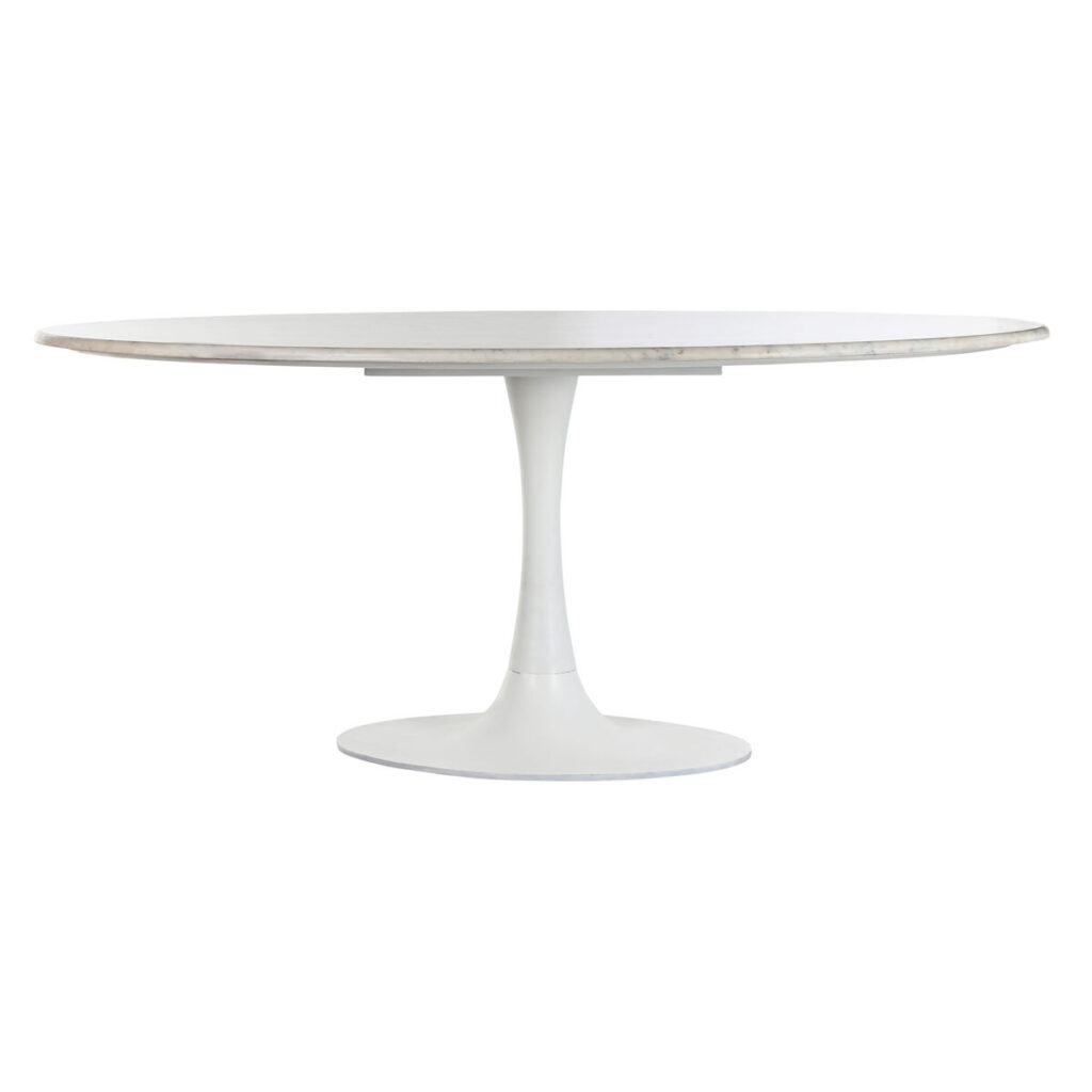 Eettafel Home ESPRIT Wit Metaal Marmer 180 x 100 x 76 cm