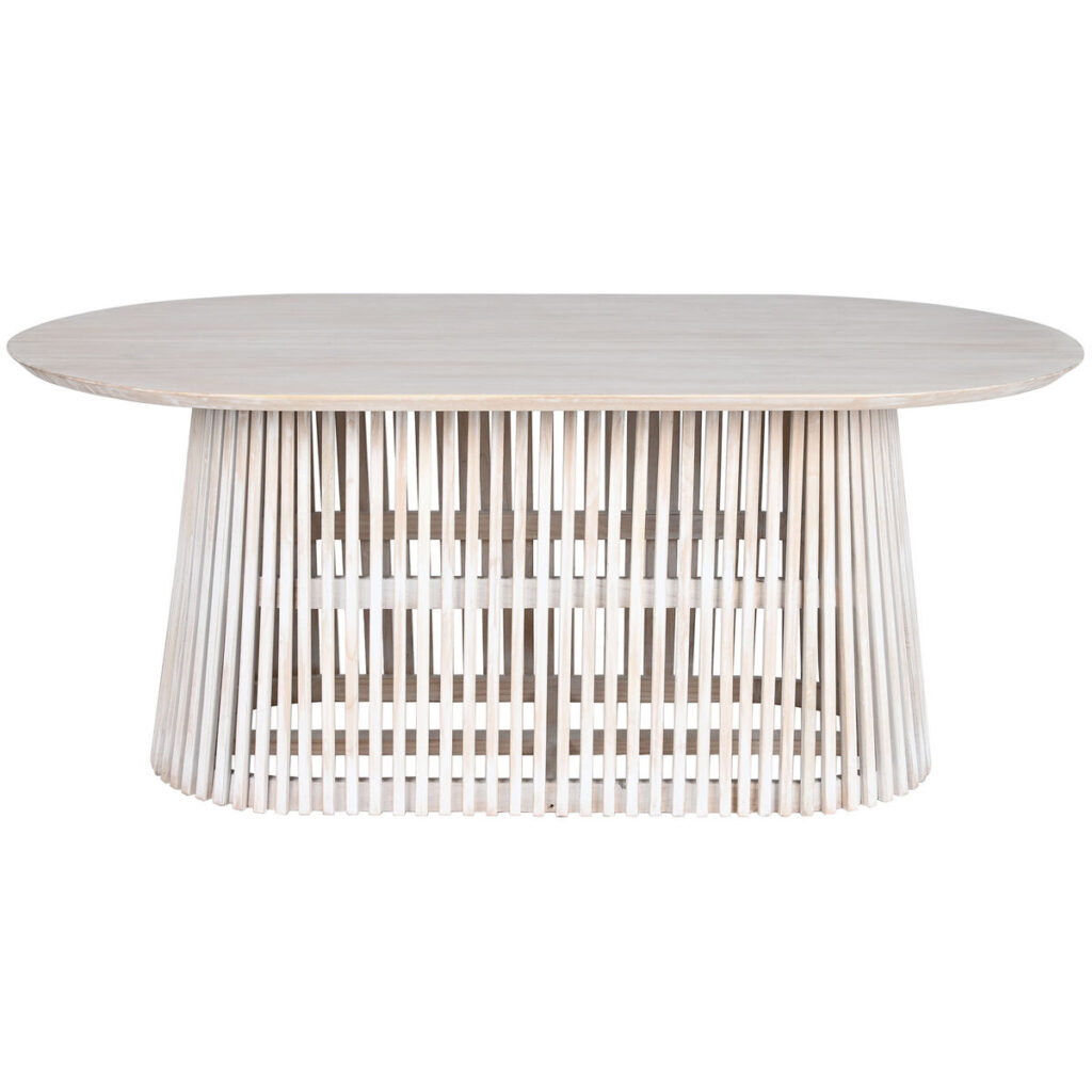Eettafel Home ESPRIT Wit Mindi hout 180 x 100 x 75 cm
