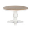 Eettafel Home ESPRIT Wit Natuurlijk Elmhout 120 x 120 x 76 cm