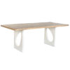 Eettafel Home ESPRIT Wit Natuurlijk Gerecycleerd Hout Mangohout 200 x 100 x 77 cm 200,5 x 100,5 x 77 cm