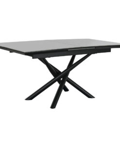 Eettafel Home ESPRIT Zwart Grijs Metaal Keramisch 160 x 90 x 76 cm