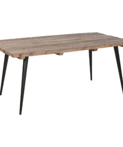 Eettafel Home ESPRIT Zwart Natuurlijk Ijzer Gerecycleerd Hout 180 x 90 x 76 cm