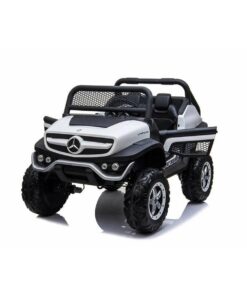 Elektrische auto voor kinderen Mercedes Benz Unimog Wit 12 V