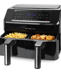 Emerio AF-130376.1 Dubbele Heteluchtfriteuse 2x3.6L 2400W Zwart - Afbeelding 3