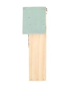 Esschert Design Houten Insectenhotel 9x15x26 cm Naturel/Mintgroen/Rood - Afbeelding 3