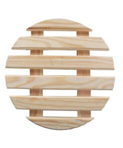 Esschert Design Ronde Houten Plantentrolley 28.7x28.8x8.3 cm - Afbeelding 3