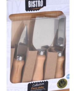 Alternative view of Excellent Houseware Bistro Bamboe Kaasplank Set 4-delig