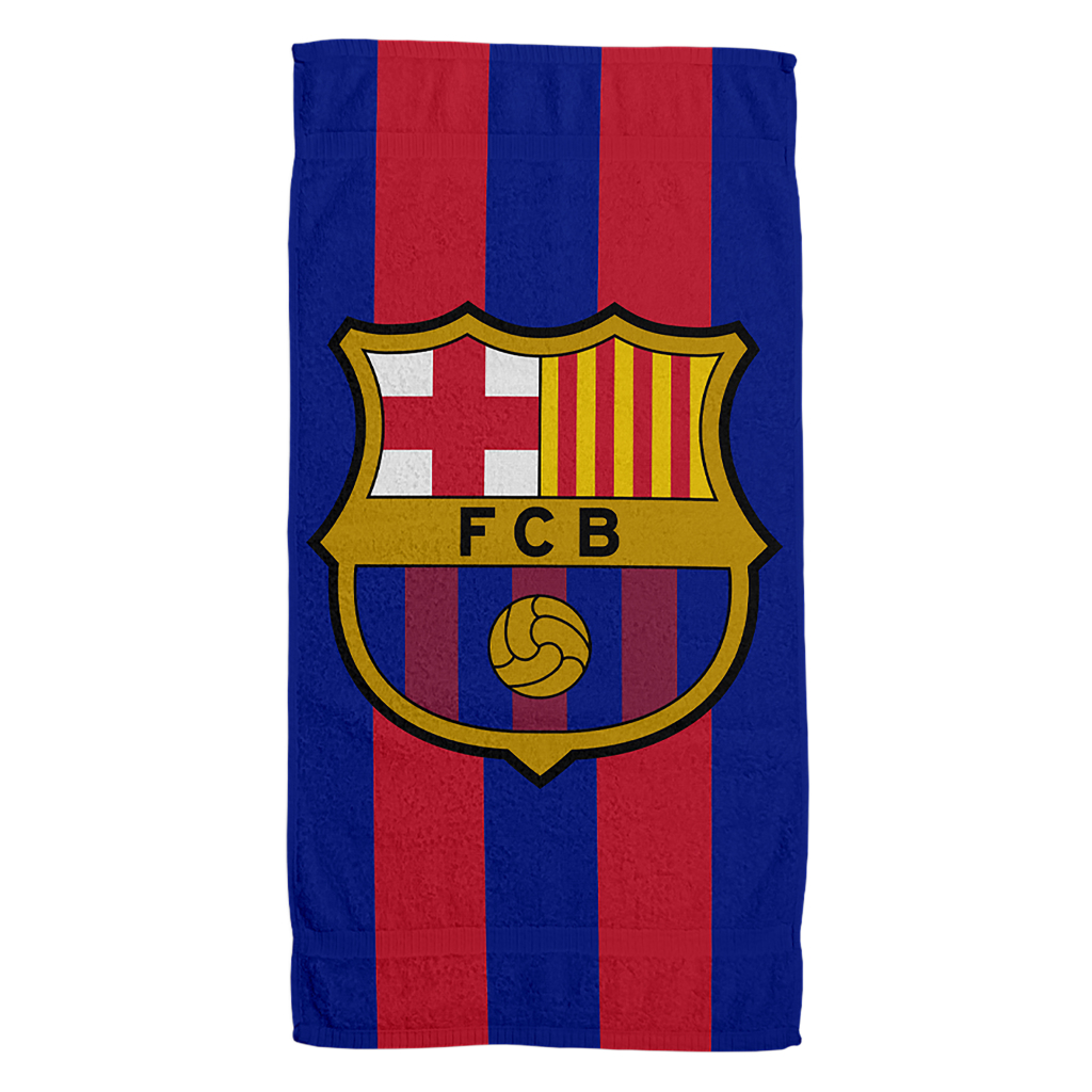 FC Barcelona Badlaken 100x180 cm Blauw/Rood - Afbeelding 2